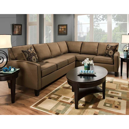 Contemporary Sectional Sofa for Five to Six People